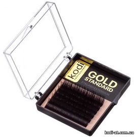 Ресницы изгиб B 0.03 (6 рядов: 6-1; 7-1; 8-2;9-2) Gold Standart купить в официальном магазине KODI Professional