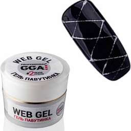 Гель паутинка серебро №2 GGA Professional купить в официальном магазине KODI Professional