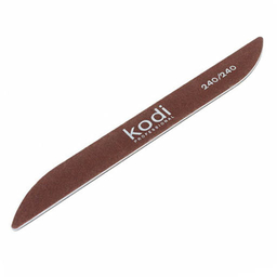 Пилка для ногтей Бумеранг, 240/240, коричневая купить в официальном магазине KODI Professional