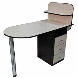 Маникюрный стол Овал, складная столешница, капучино в магазине Коди профессионал