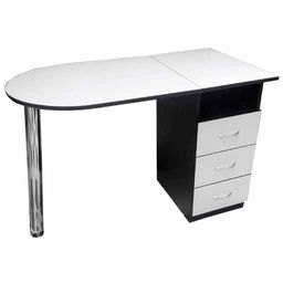 Маникюрный стол Вдохновение, бело-черный в магазине Коди профессионал