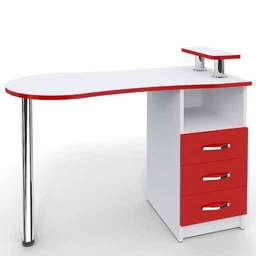 Маникюрный стол Эстет 2, красный
