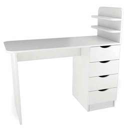 Маникюрный стационарный стол Аврора, белый в магазине Коди профессионал