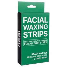 Восковые полоски для лица Facial waxing strips (10 двусторонних полосок+2 финишные салфетки) купить в официальном магазине KODI Professional