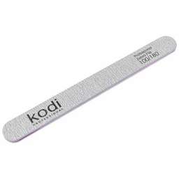 Пилка прямої форми, абразивність 100/180, колір: світло-сірий, №138 купить в официальном магазине KODI Professional