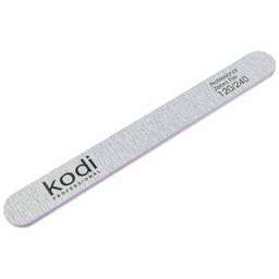 Пилка прямої форми, абразивність 120/240, колір: світло-сірий, № 142 купить в официальном магазине KODI Professional