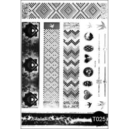Флеш-тату (тимчасові татуювання-наклейки) Tattoo Style T025 купити в офіційному магазині KODI Professional