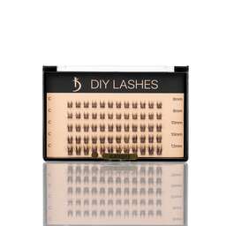 Натисніть для збільшення зображення Накладні вії DIY LASHES 01B C 0,07 (8 mm - 2, 10 mm - 2, 12 mm - 1)