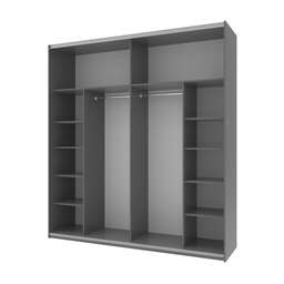 Купить Шафа-купе двохдверна Doros G-Caiser 220х60х240 см Графіт/Тахо (DRS-011003)