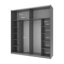 Шафа-купе двохдверна Doros G-Caiser 220х60х240 см Графіт/Тахо (DRS-011003) фото 2