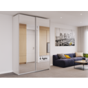 Шафа-купе двохдверна Doros G-Caiser 160х60х240 см Білий/2 Дзеркала (DRS-011024) фото