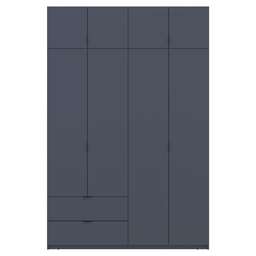 Купить Шафа розпашна с антресолью Doros Лукас 160х50х240 см Графіт (DRS-011194)