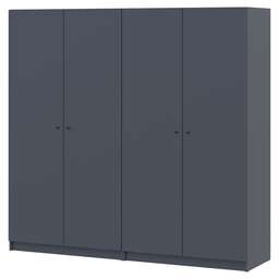 Купить Комплект шаф для одягу Doros Промо (2 шт.) 180х48х204 см Графіт (DRS-011209)