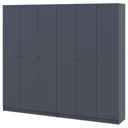 Купить Комплект шаф для одягу Doros Промо (2 шт.) 270х48х204 см Графіт (DRS-011217)