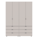 Комплект шаф для одягу Doros Гелар (2 шт.) 155х49,5х203,4 см Кашемір (DRS-011238) фото