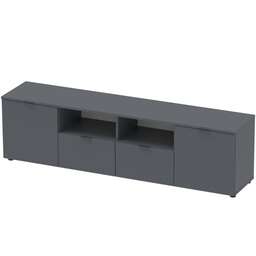 Купить Тумба під ТВ Doros Рон 4 180х38х50 см Графіт (DRS-011299)