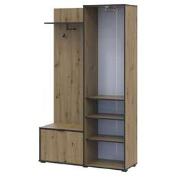 Купить Передпокій з дзеркалом Doros Дора 113,5х40х192 см Дуб артизан (DRS-011340)
