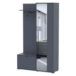 Купить Передпокій з дзеркалом Doros Дора 113,5х40х192 см Графіт (DRS-011341)