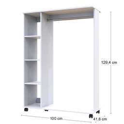 Купить Гардеробна стійка Doros Д1 100х41,6х129,4 см Білий (DRS-011415)