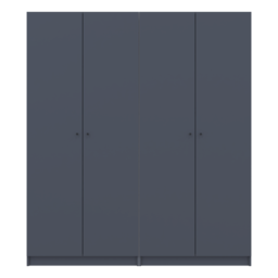 Купить Комплект шаф для одягу з полицями Doros Промо (2 шт.) 180х48х204 см Графіт (DRS-011463)