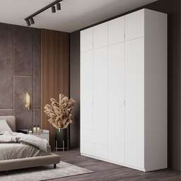 Шафа розпашна с антресолью Doros Лукас 160х50х240 см Білий (DRS-011193) купити в офіційному магазині KODI Professional