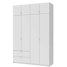 Купить Шафа розпашна с антресолью Doros Лукас 160х50х240 см Білий (DRS-011193)