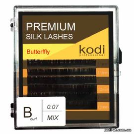 Ресницы изгиб B 0.07 (6 рядов: 11-2,12-2,13-2), упаковка Butterfly купить в официальном магазине KODI Professional