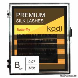 Ресницы изгиб B 0.07 (6 рядов: 14-2,15-2,16-2), упаковка Butterfly купить в официальном магазине KODI Professional
