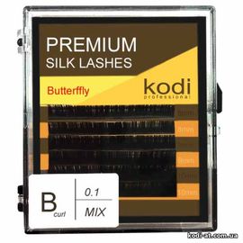Ресницы изгиб B 0.10 (6 рядов: 8-2,9-2,10-2), упаковка Butterfly купить в официальном магазине KODI Professional
