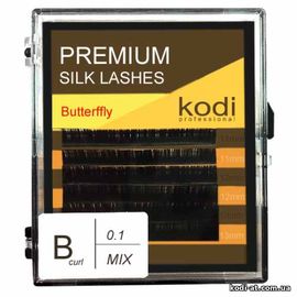 Ресницы изгиб B 0.10 (6 рядов: 11-2,12-2,13-2), упаковка Butterfly купить в официальном магазине KODI Professional
