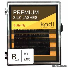 Ресницы изгиб B 0.10 (6 рядов: 14-2,15-2,16-2), упаковка Butterfly купить в официальном магазине KODI Professional