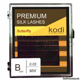 Ресницы изгиб B 0.05 (6 рядов: 14-2,15-2,16-2), упаковка Butterfly купить в официальном магазине KODI Professional